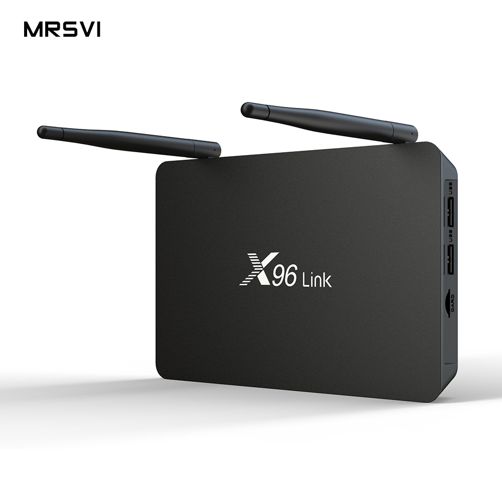 Лучший Android TV BOX 4K Android 7.1.2 2,4 GHZ и 5GHZ двухдиапазонный wifi X96 Link Amlogic s905w умный телеприставка