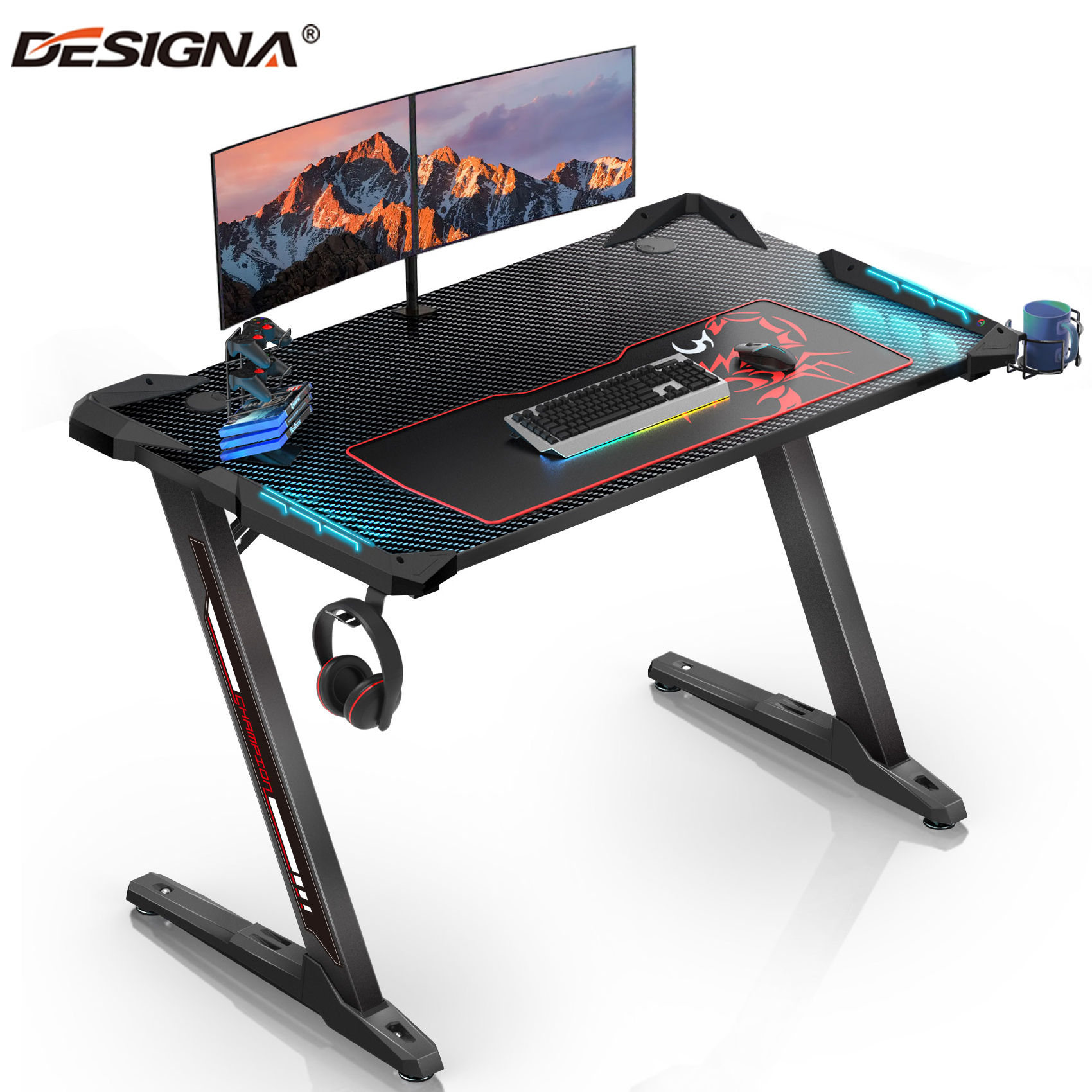 Игровой стол, гоночный игровой стол, дизайн ПК, игровой стол для электронных видов спорта