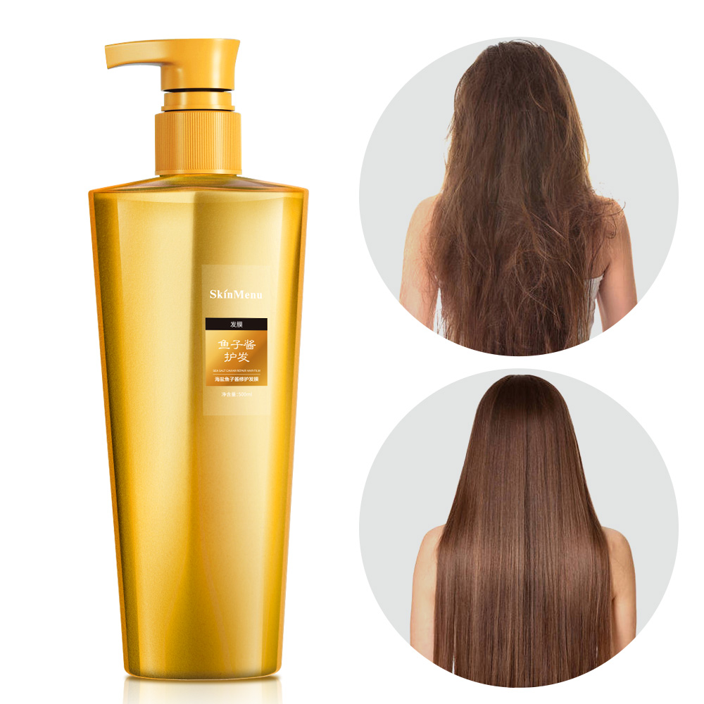 Keratin Hair Mask Natural Organic Quality Hair Mask Caviar Repair Large Capacity 500ml Hair Mask