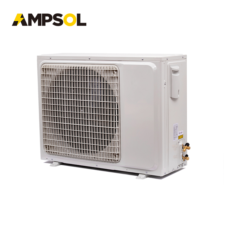 AMPSOL Китай 22000 Btu Acdc гибридная Солнечная Панель Ac Dc разделенная система кондиционирования воздуха для дома