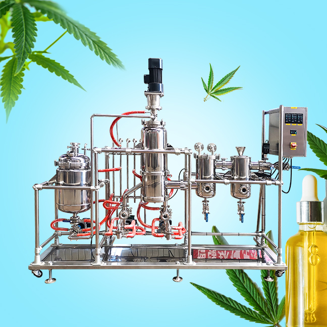 CBD Short Path Molecular Wiped Film Distillation machine
