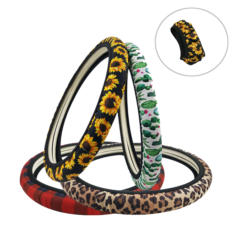 Hot-sell neoprene car steering wheel cover Customizable