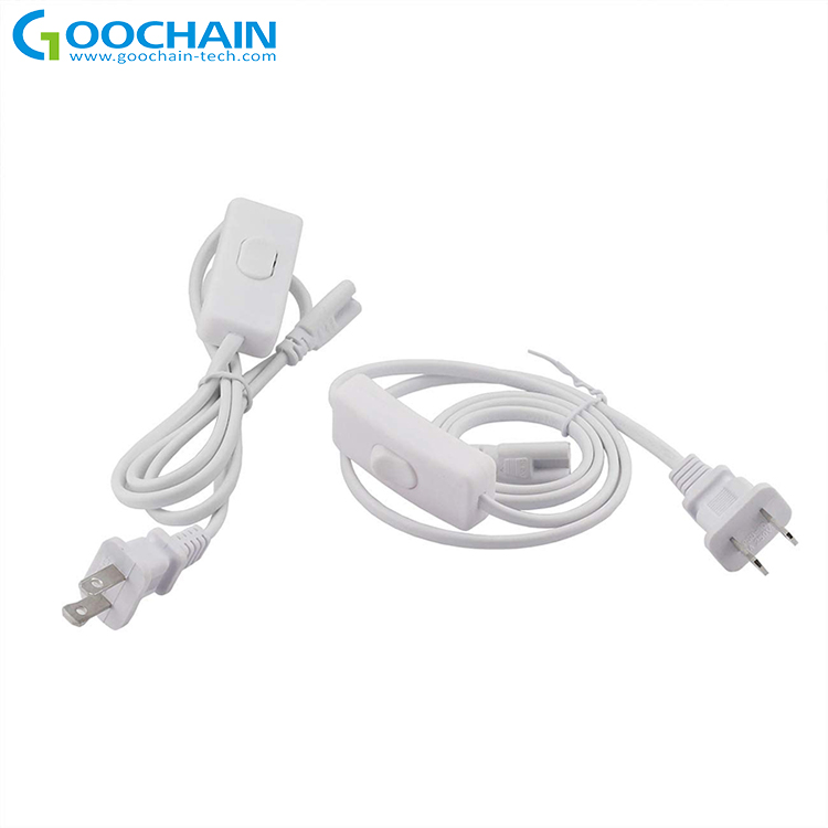 3pin T5 T8 баллона светодиодной лампы соединение Удлинительный провод с вкл/выкл переключатель