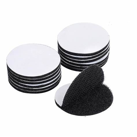 Die Cut Size Back Glue Round Shape Coins Dot Self Adhesive Hook And Loop Dots