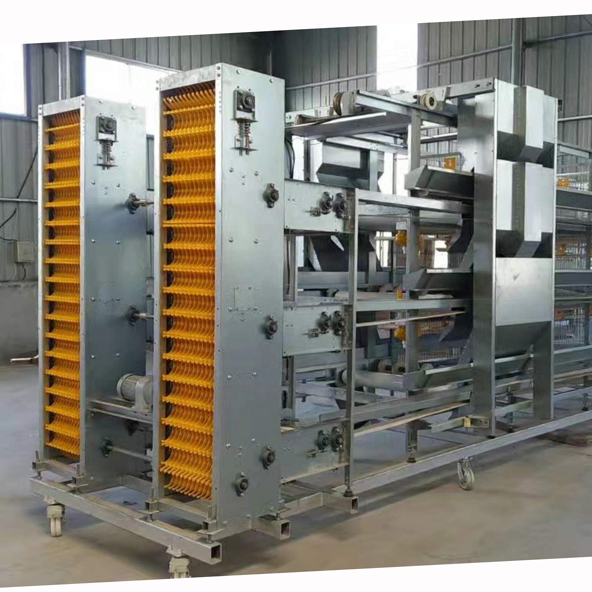 automatic egg collection machine for poultry chicken cages
