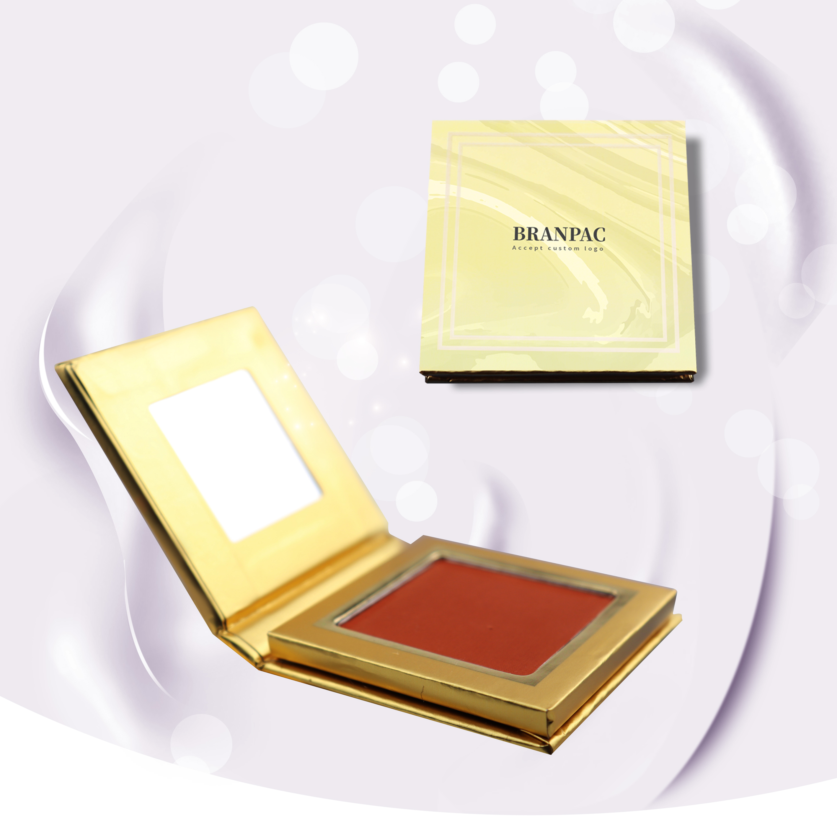 New in Stock Custom Logo Private Label Cosmetics 12 colors Matte Blush Palette Single Waterproof Blush