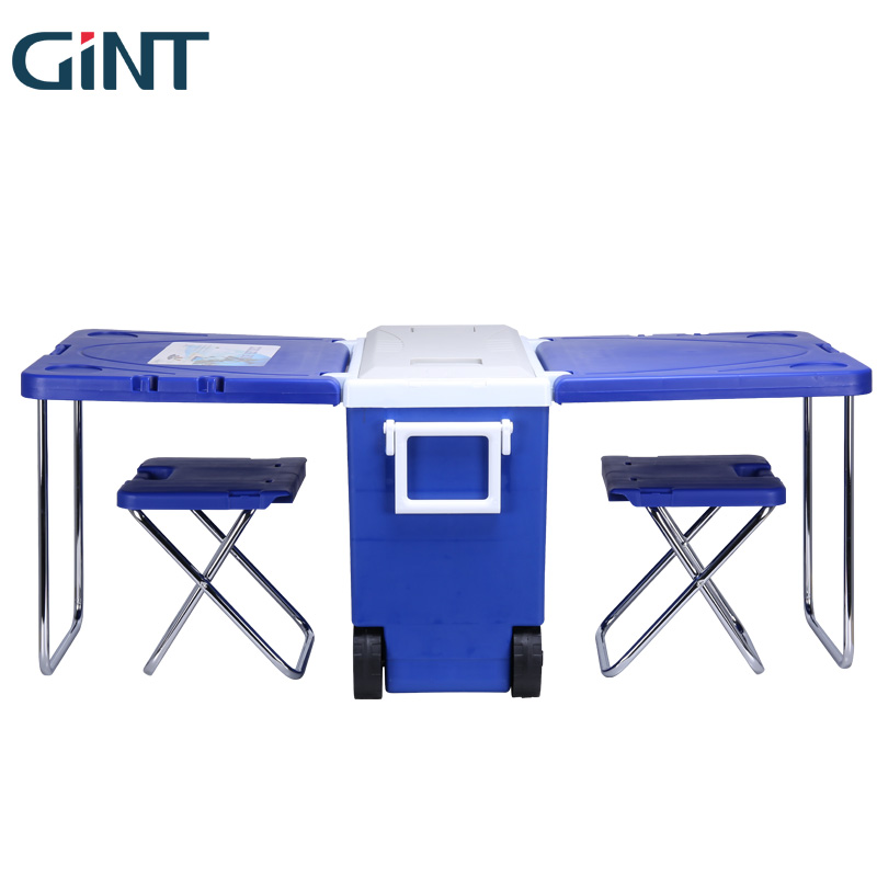 Gint 28L Wholesale Portable Insulated Cooler Boxes Foldable 2 Chairs Table Outdoor Ice Box