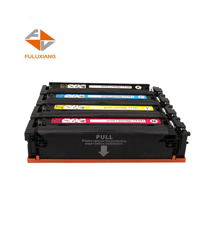 Тонер-картридж для принтера FULUXIANG CF540A CF541A CF542A CF543A 203A для HP LaserJet Pro M254/M254dw/254nw