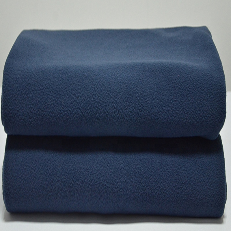 2019 cheapest 100% polyester solid color polar plaid fleece fabric