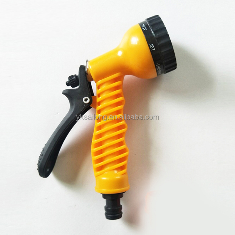 7 Functions Plastic Garden Water Spray Gun Garden Tools Hose Fittings