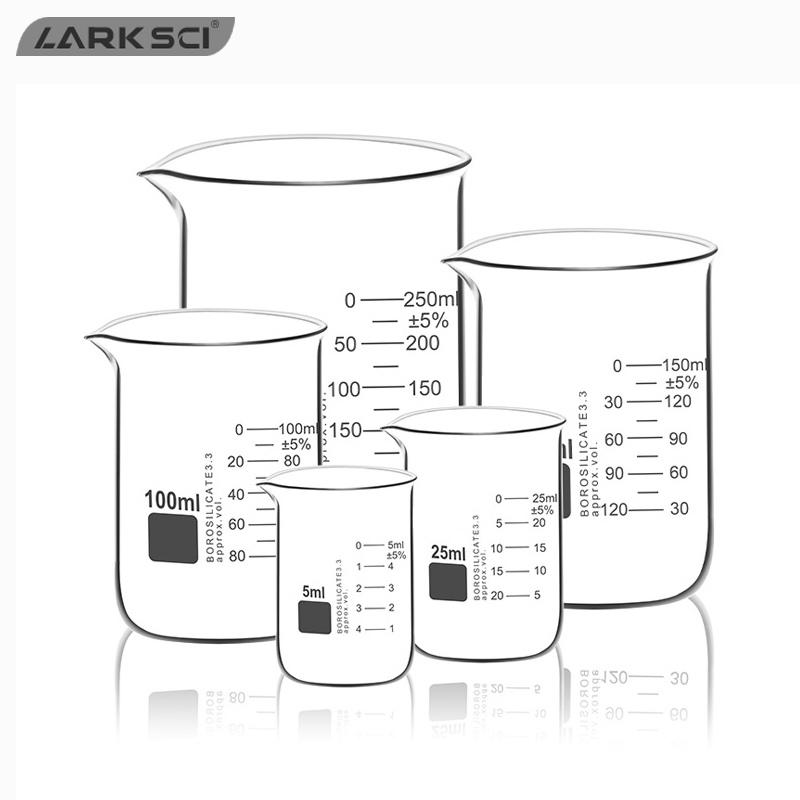 Larksci Customize Borosilicate Glass Beaker With Ground Mouth