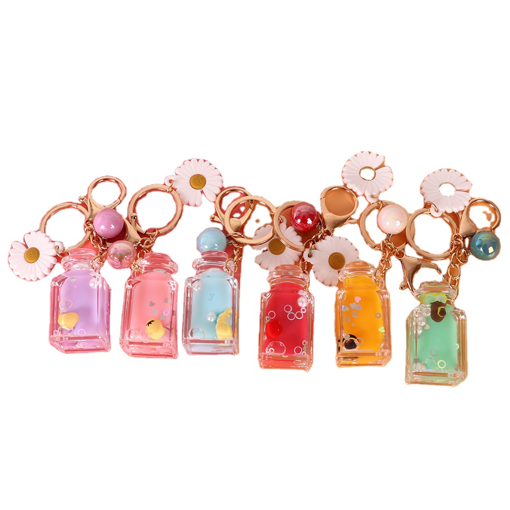 Yifan Factory Sale Personalized Printed Customised Plastic Bottle Keychain Key Chain For Women
