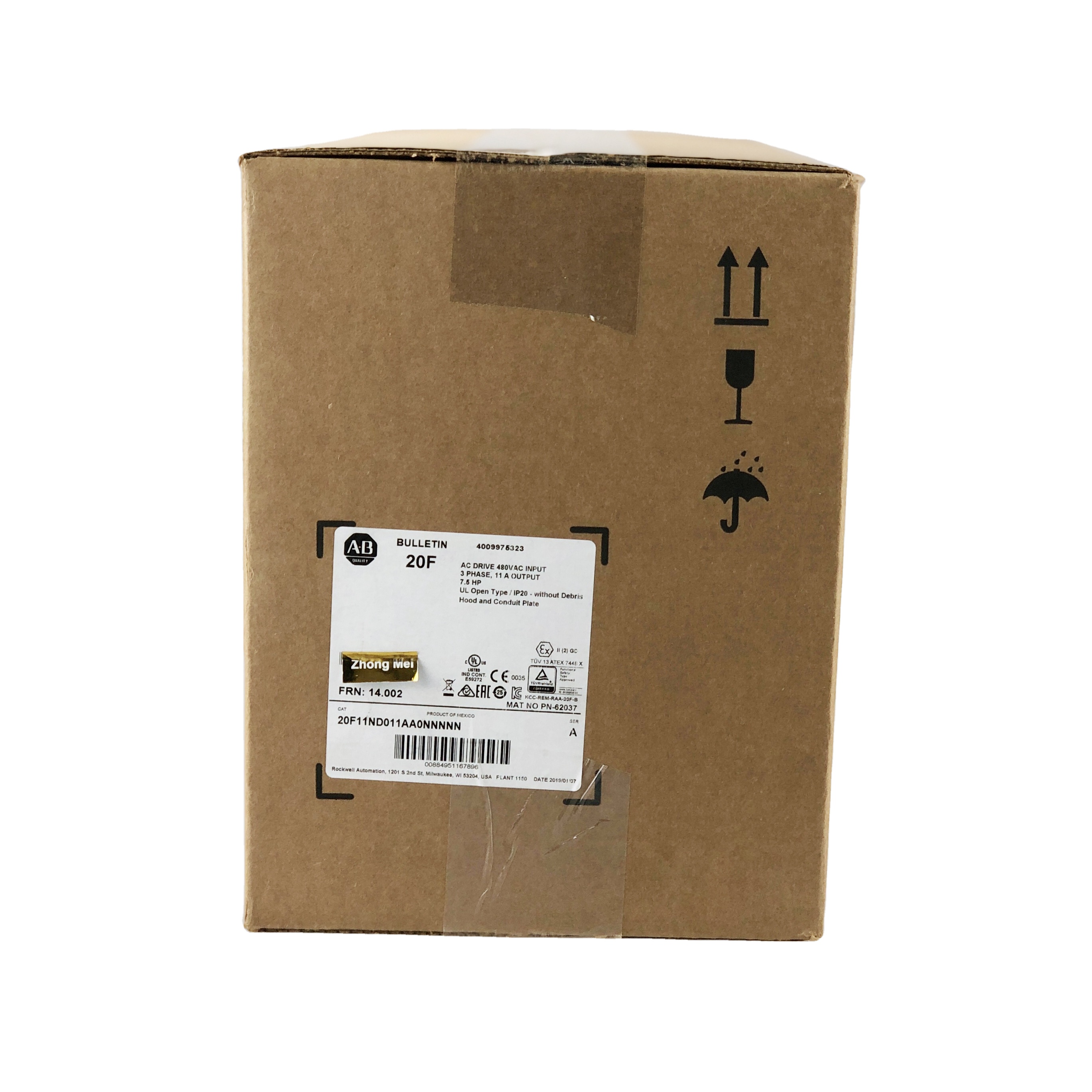 Fast Delivery Allen Bradley Frequency Converter 20F11ND011AA0NNNNN PowerFlex Inverter in stock