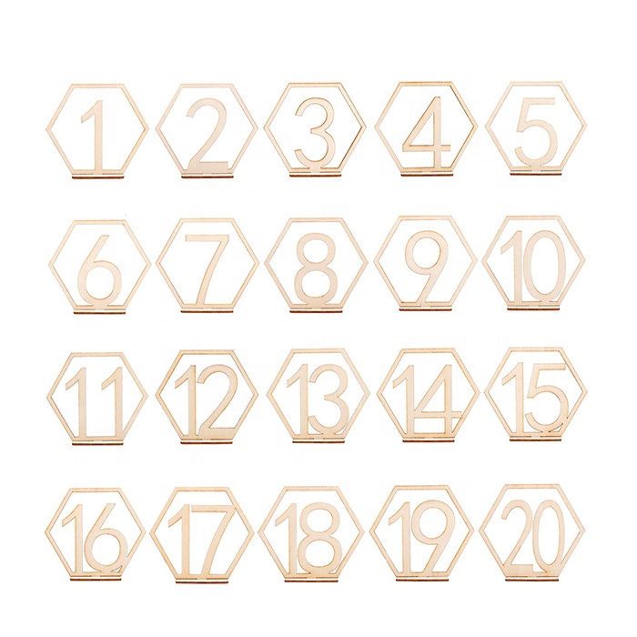 Wedding Table Decorations Wooden Table Number Wedding Table Number