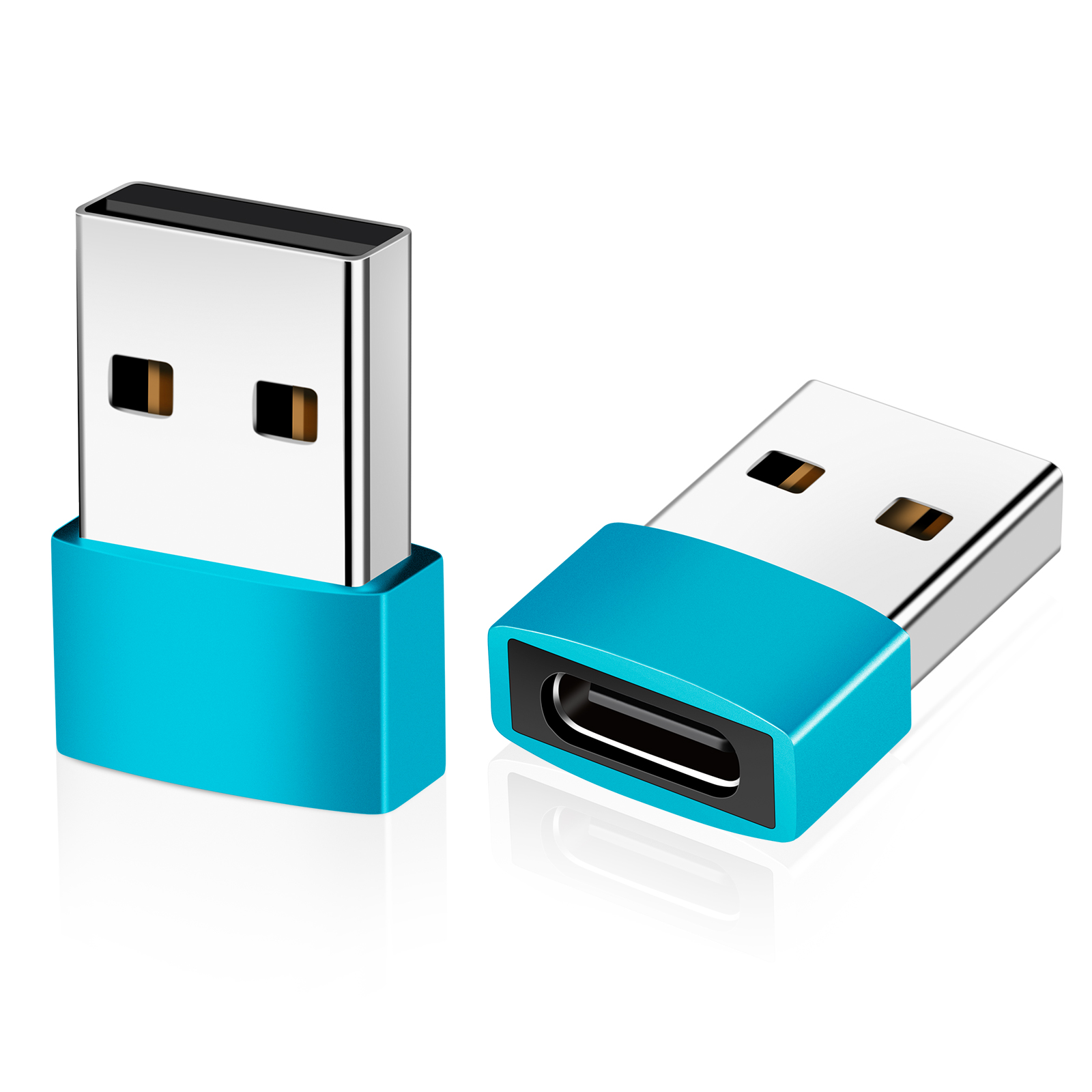 Горячая продажа продуктов из алюминиевого сплава USB 2,0 практичный конвертер OTG type A type C адаптер