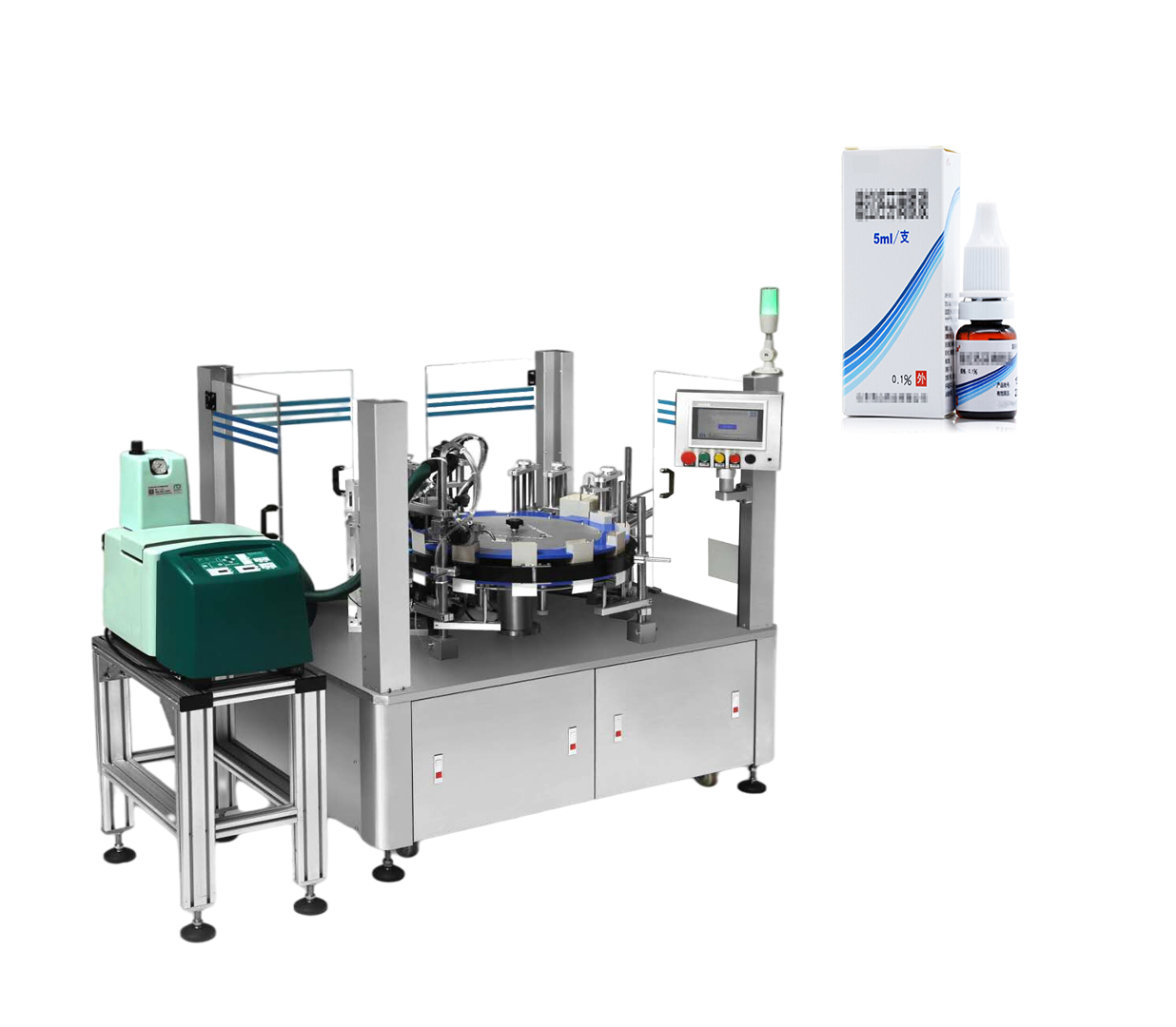 Multifunctional Automatic Fully Automatic Bottle Cartoning Rotary Vertical Cartoning Packing Box Machine
