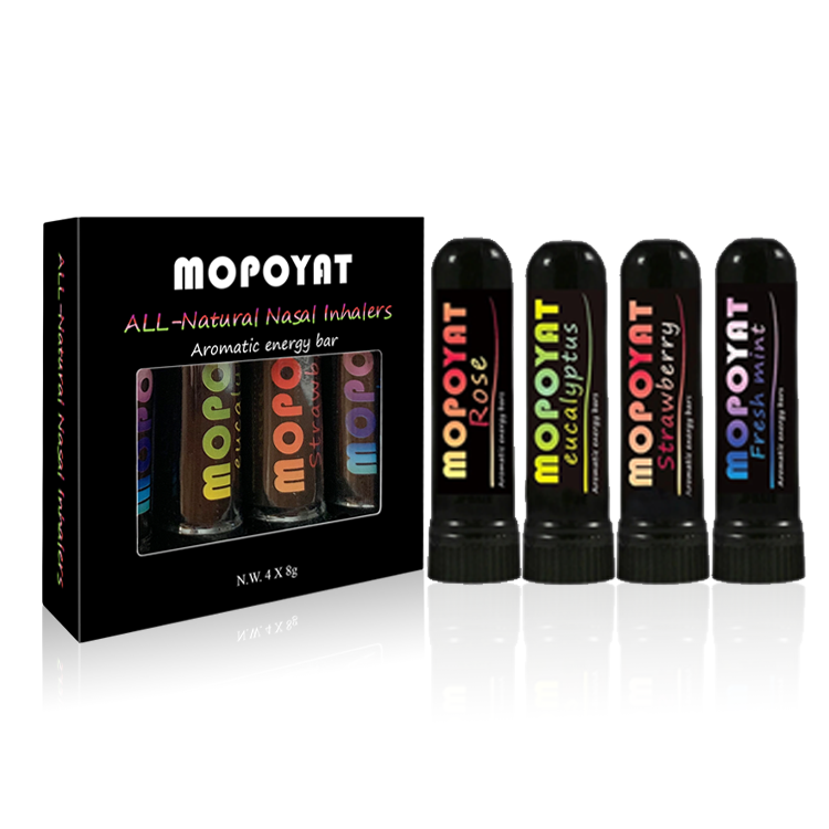 MOPOYAT OEM улучшает дыхание, обеспечивает свежее охлаждение, ощущения, ароматерапия, назальный ингалятор 4*8 г