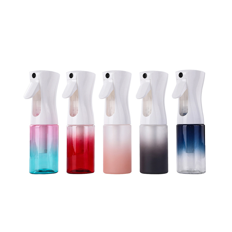 cosmetic plastic empty alchohol spray bottle Continuous Hairdressing Wet Water Hair fine Mist perfume Spray Bottle For Plants
