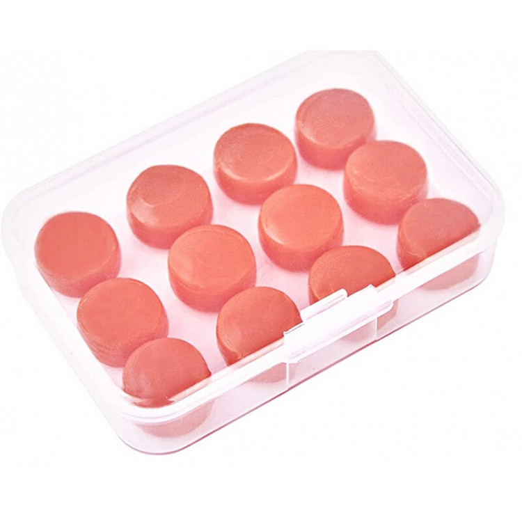 Custom Molded Waterproof Soundproof Reusable 6 Pairs Soft Silicone Gel Ear Plugs With Box