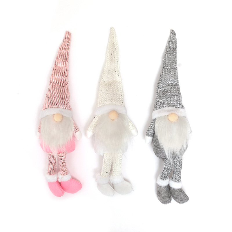 Cross-border new Christmas tree decorations Nordic style decoration gifts face - less old man doll window christmas ornament