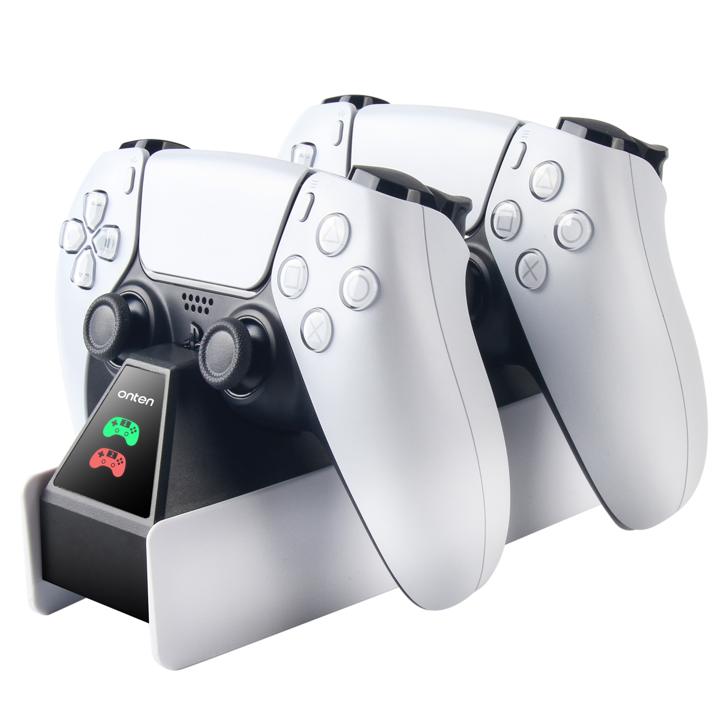 Onten PS5 DualSense Fast Charging Stand Dock Dual Controller Charger Set With Type-C Cable