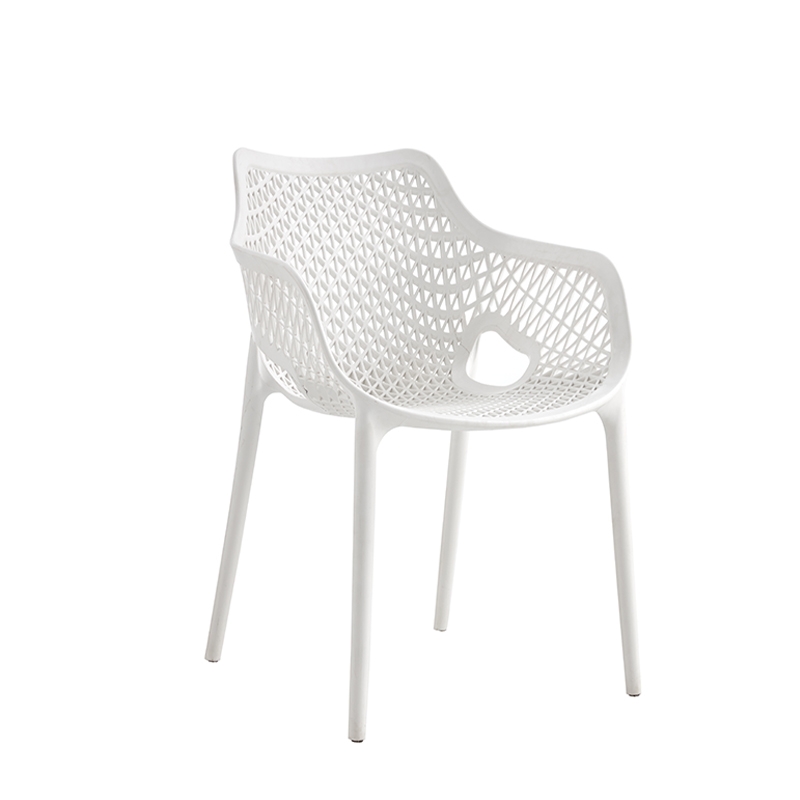 Wholesale Water Proof Affordable Contemporary Plastic Modern Chair Leisure White Outdoor Arm Chair