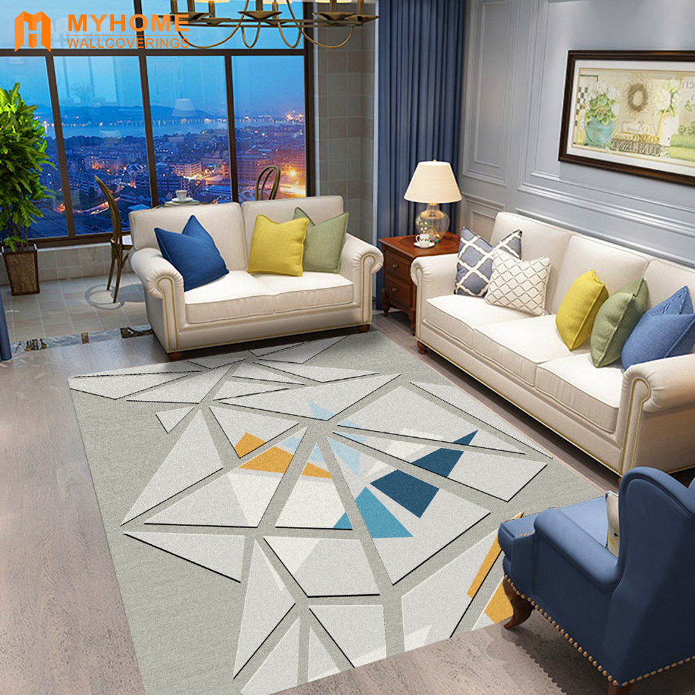 Best Quality Geometric Non-slip Rug Carpet For Living Room Decoration