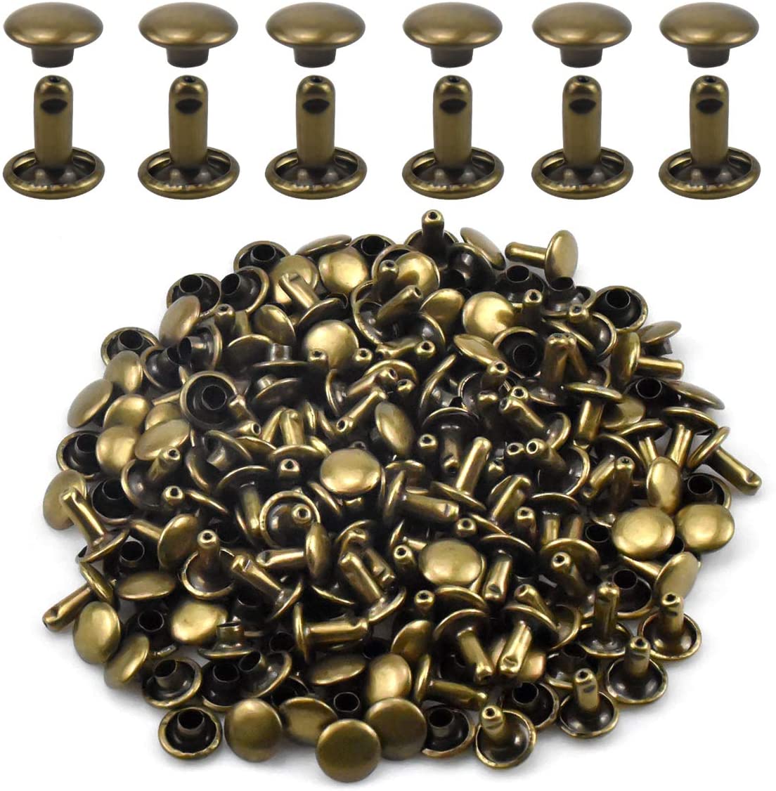 Hot Sale Decorative Metal Studs Round Flat Rivets Clothes Bag Shoes Decoration Snap Rivets