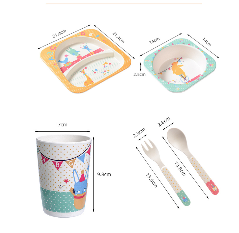 Fortis-peida Catbaby Children's Tableware Set