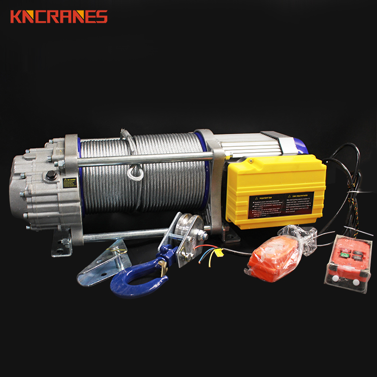 Низкий уровень шума алюминиевый корпус 110v 220v 380v 440v 500 кг 1,5 2,5 3 тонн трос мини подъемный таль электрическая лебедка с компактным дизайном