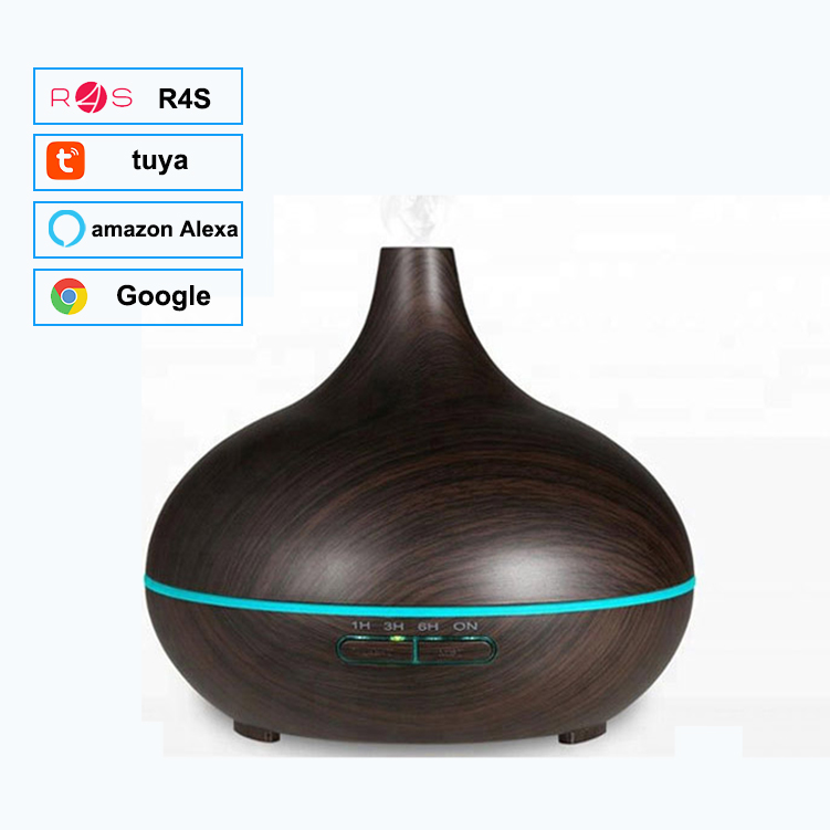 Essential Oil Defuser Aroma Smart Wifi 550 Ml Wood Grain Diffuser