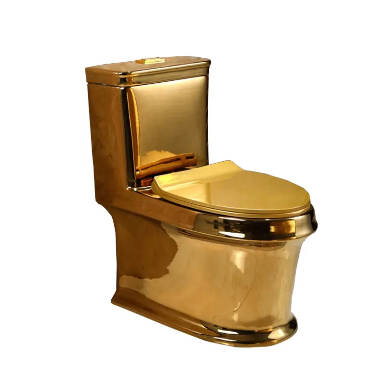 Modern Ceramic Gold Color Toilet Sanitary Ware Golden Color Toilet Gold Wc Toilet