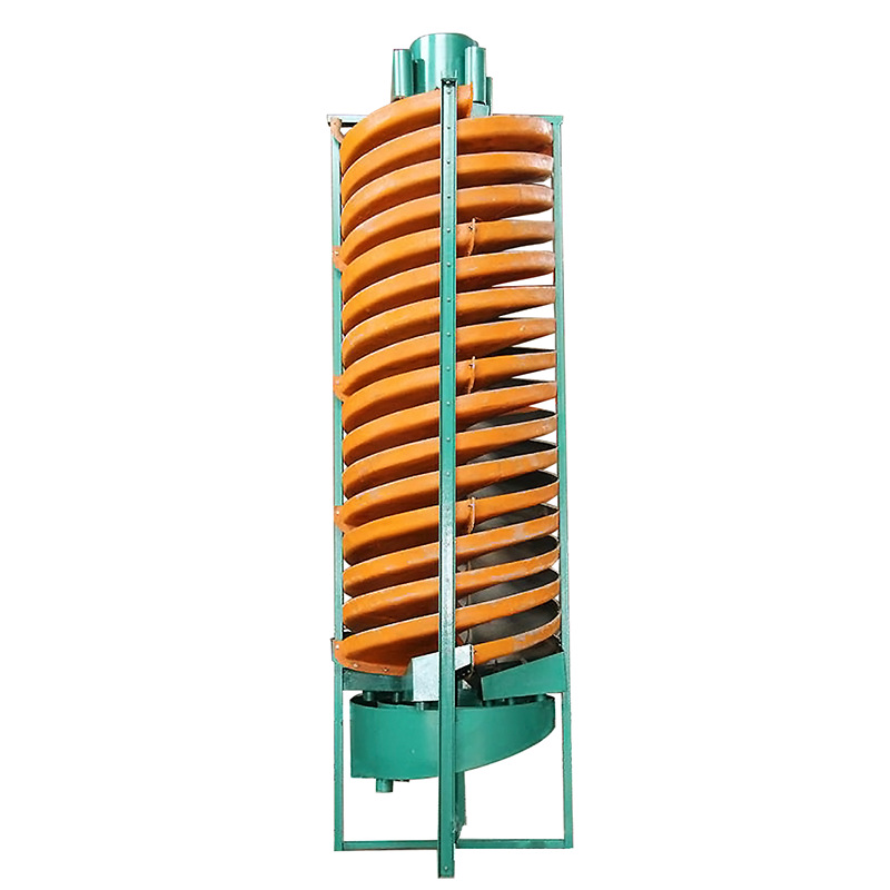 Concentrating separator spiral chute for magnet ilmenite zircon rutile tin monazite ore heavy minerals beach sand enrichment
