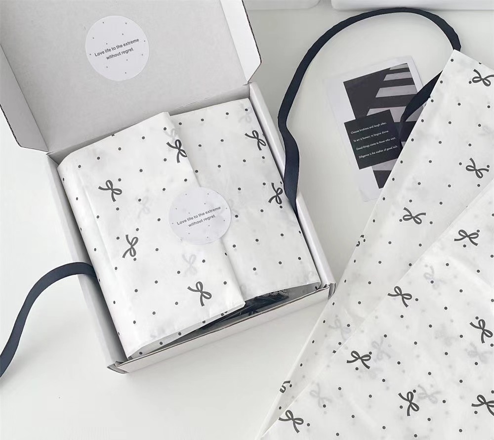 Custom Wood Pulp Wrapping Paper for Clothing - Industrial Use, Recyclable, Custom Printed Packaging Solutions