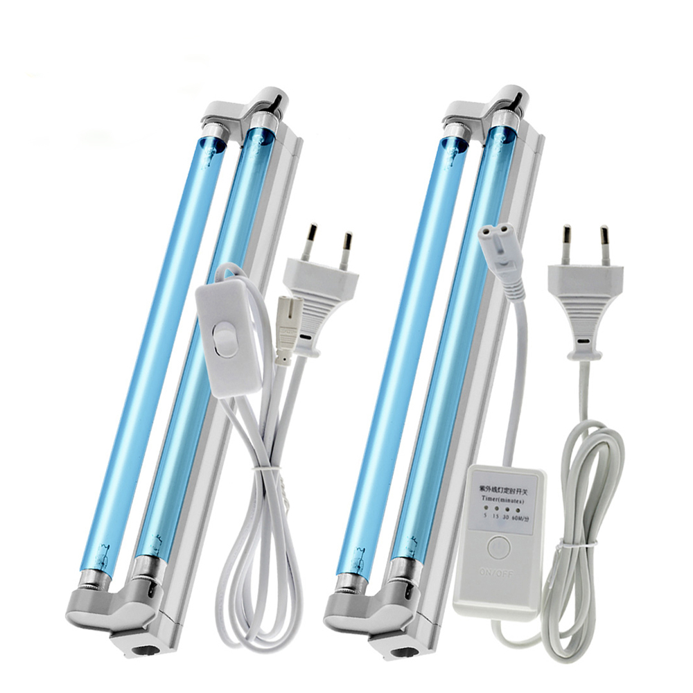 220V Ultraviolet Germicidal Lamp T5 Tube 16W UVC Ozone Double-sterilized Room Sterilizer LED Quartz UV Light for Home / Hospital