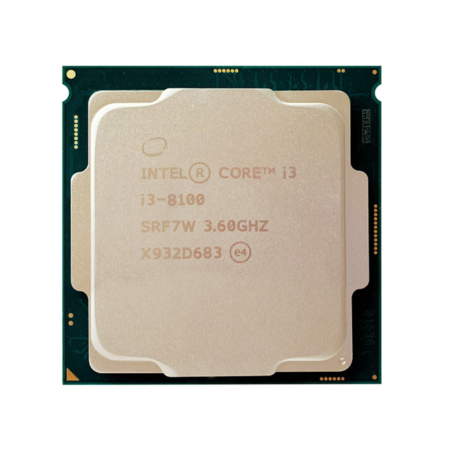Оригинальный Intel Core i3-8100 i3 8100 3,6 ГГц Quad-Core Quad-нить Процессор 6 м 65 Вт LGA 1151 Испытано 100% работает