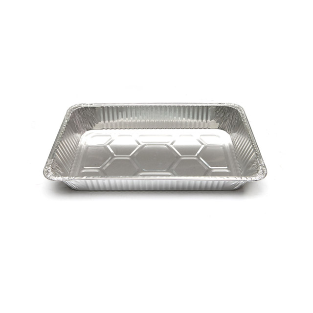 China takeaway disposable food grade aluminum foil container Price full size