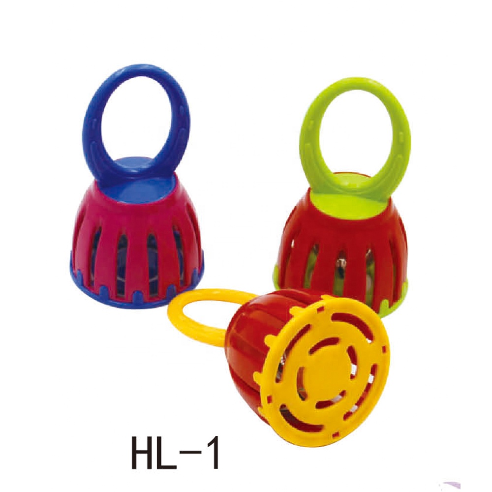 Plastic hand bell School Teaching Aids Colorful Percussion toys musical Instruments
