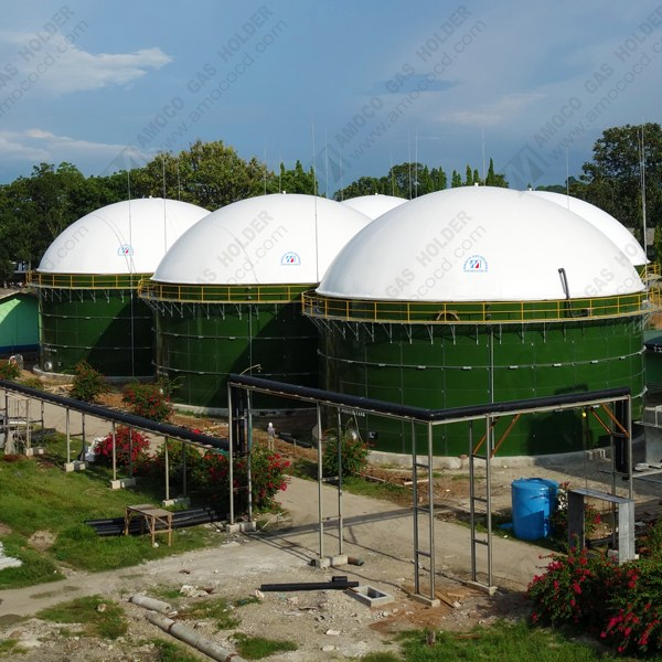 CE сертифицированный мембраны бак для хранения биогаза, биогаза танк, проект 2017 в Индонезии