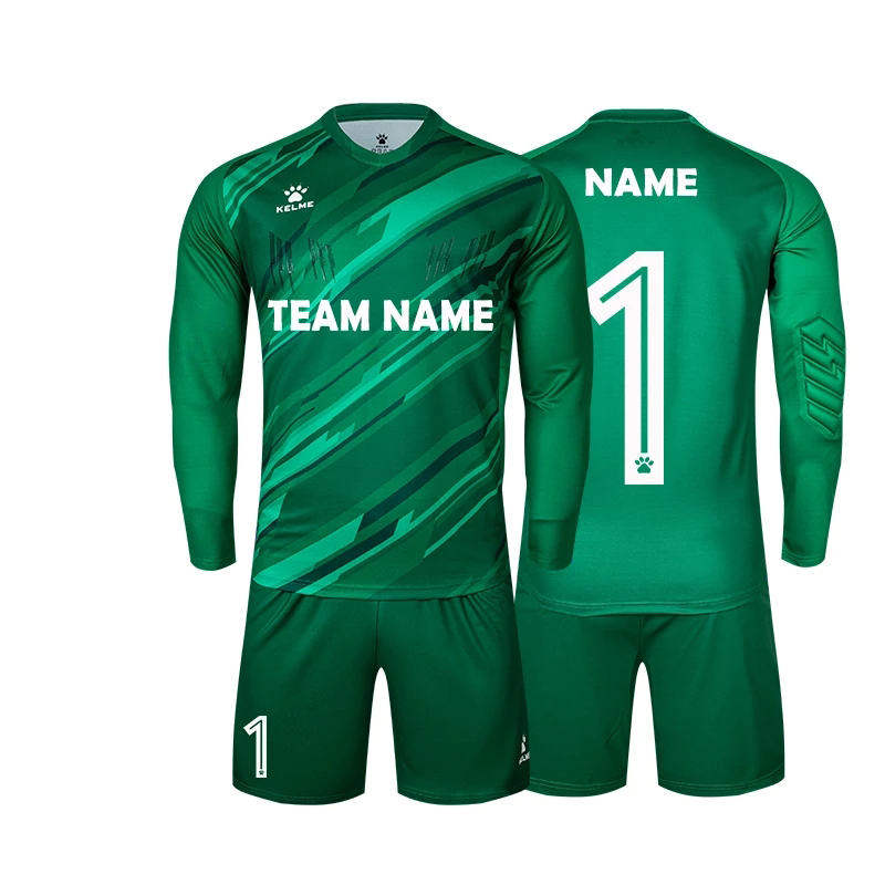 Мужская футбольная форма KELME на заказ, футбольный вратарь, джерси, одежда, мягкий комплект, футбольная тренировочная форма на заказ, комплект футбольной формы