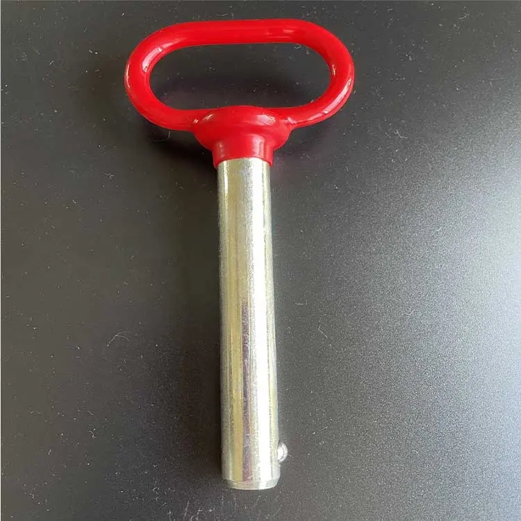 Red Handle Detent Pin 5/8" x 4" Quick Release hitch pin Easy To Insert & Remove To Insert & Remove