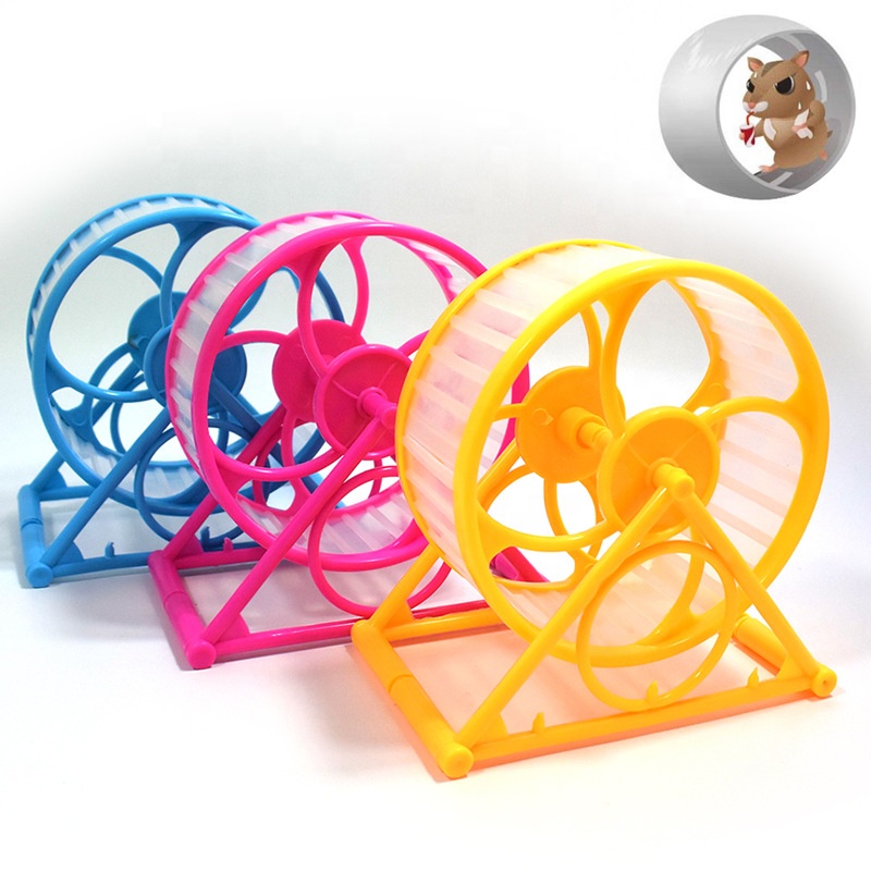 Hot Sale Pet Small Animals Hamster Rotatable Detachable Running Wheel Cage Running Exercise Tool Toy Mouse Running Disc Toy Cage