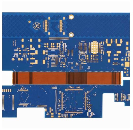 Shenzhen Factory Custom Blue-Immersion Gold rigid-Flex PCB board PCBA assembly