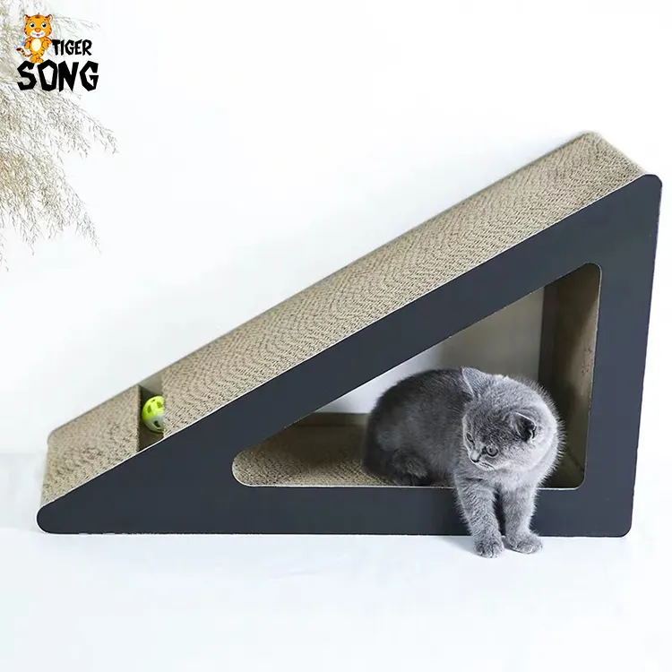 Домашних животных Когтеточка для кошек нового дизайна картон Съемный Кошка Когтеточка с мячом