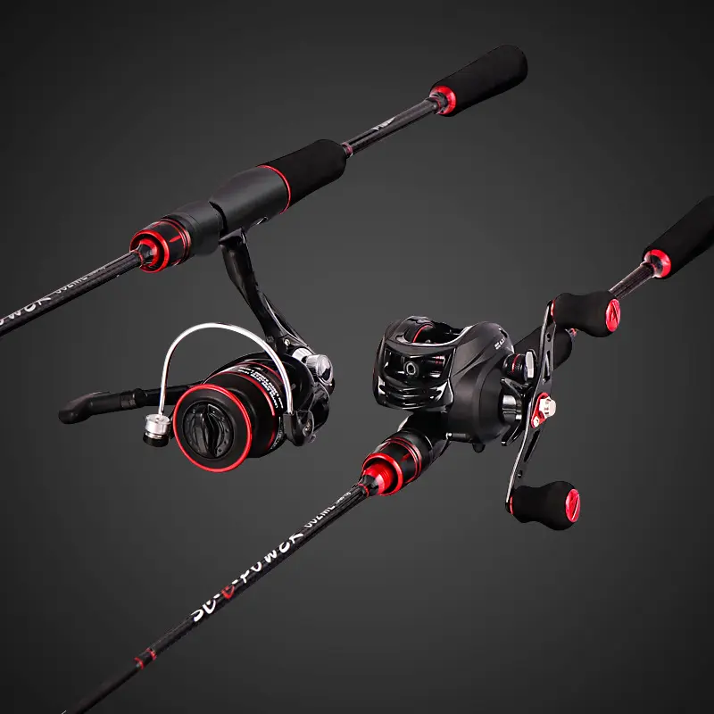 Carbon fiber big game Spinning casting lure fishing rod and reel combo set fishing Kit fishing rod with reel pesca