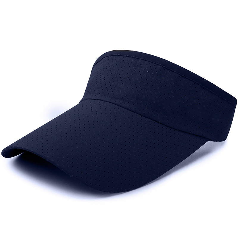 Customized logo sun visor hat summer blank wide brim outdoors sport hats women's plain quickly dry golf visor caps
