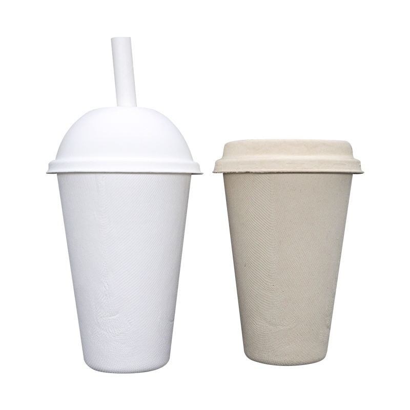 Эко 8OZ кофе Bagasse сахарного тростника крышка биоразлагаемые одноразовые чашки