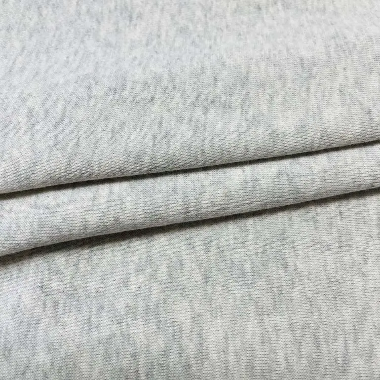 Custom Sweatshirt CVC Three Thread Fleece Material Knitting Fabric For Making Hoodies