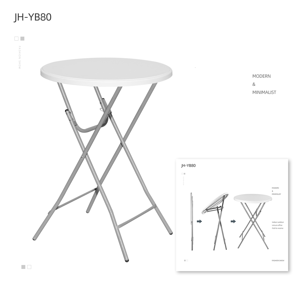 Outdoor picnic outdoor wedding plastic folding bar Cocktail Table