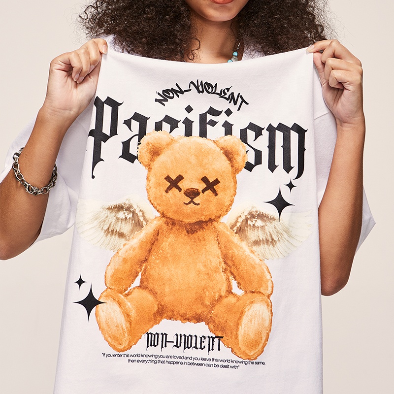 INFLATION DTG Luminous Printed Cotton Tshirt Unisex oversized plus tshirts clothing custom tshirt